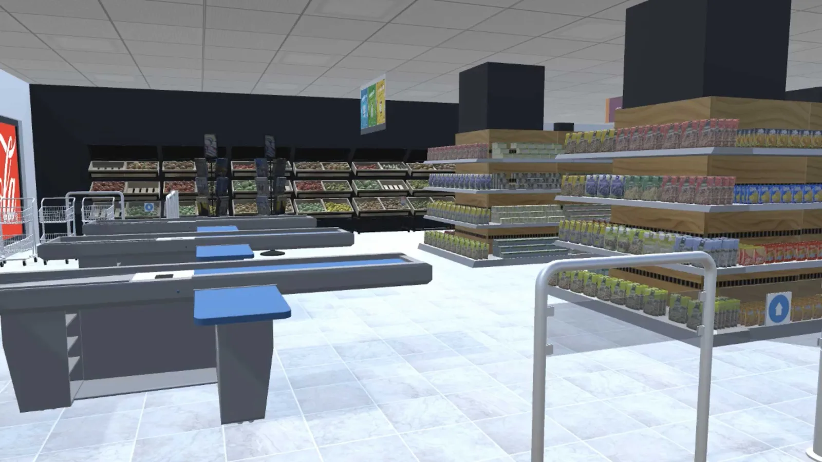 Ipsos için geliştirdiğimiz VR Market üç boyutlu sanal raf simülasyonu